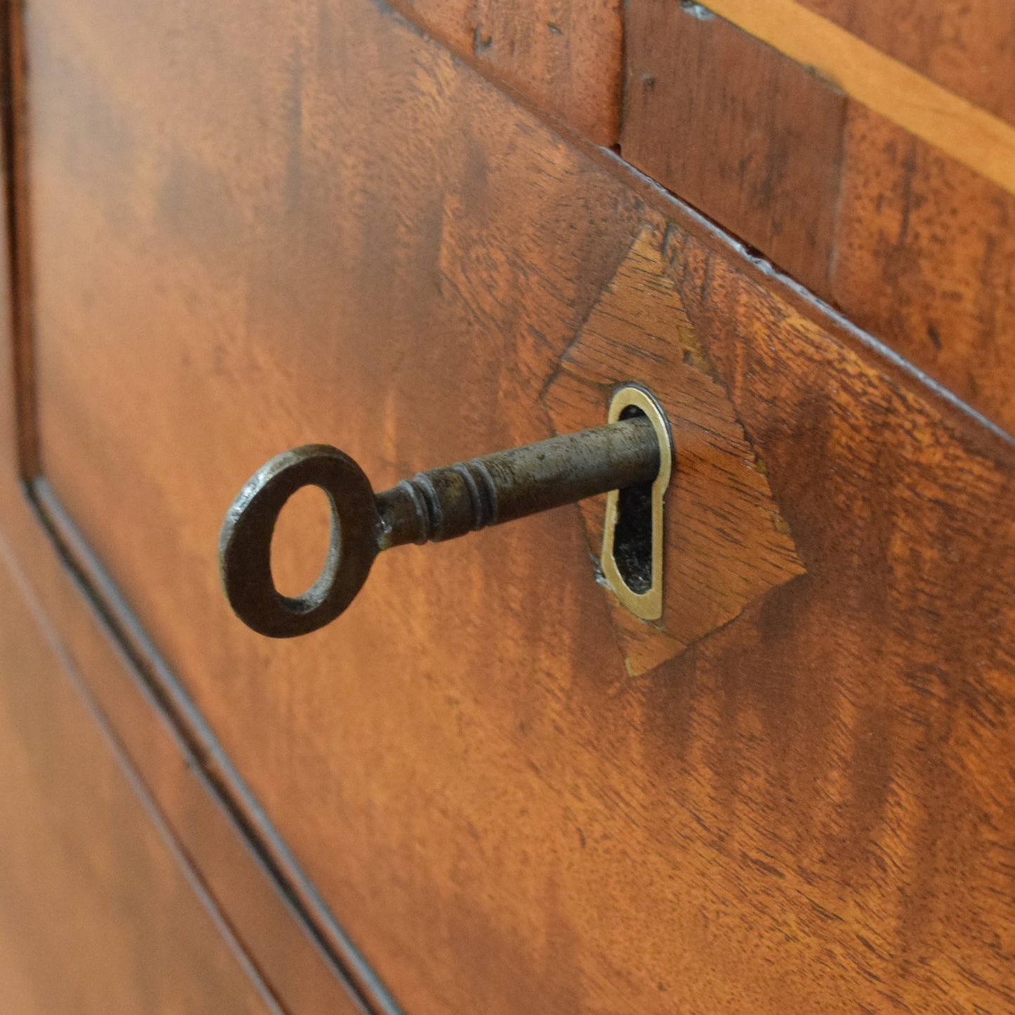 Rustic Bow Fronted Chest of Drawers