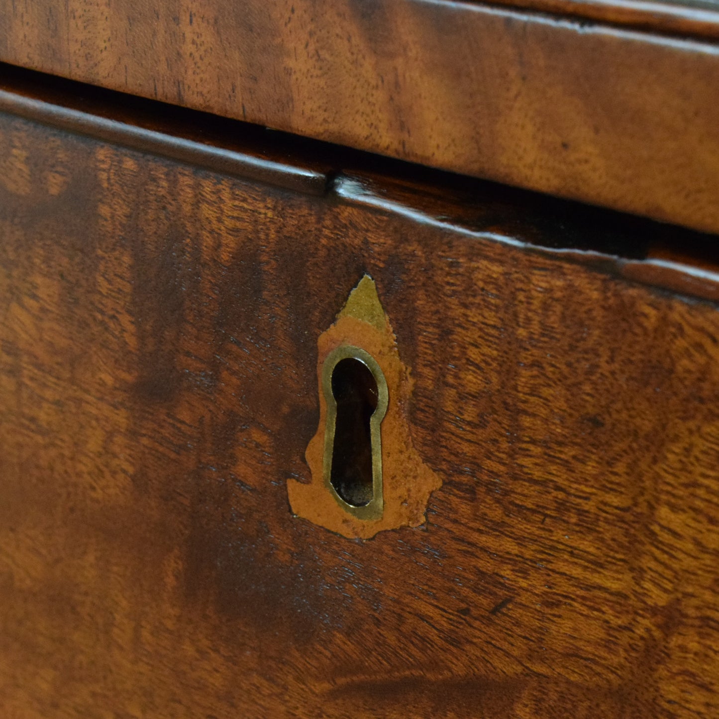 Rustic Bow Fronted Chest of Drawers