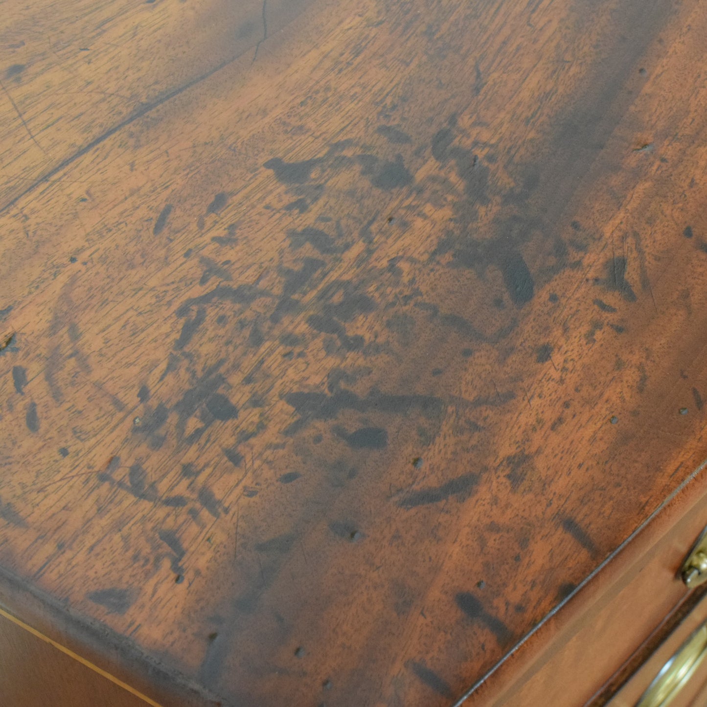 Rustic Bow Fronted Chest of Drawers