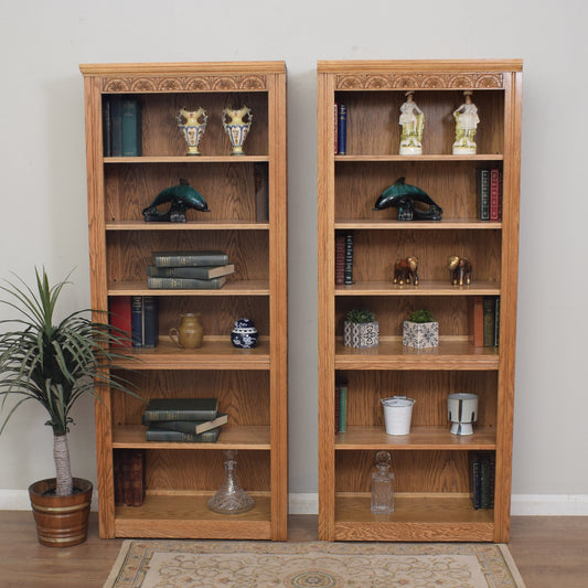 Pair of Oak Bookcases