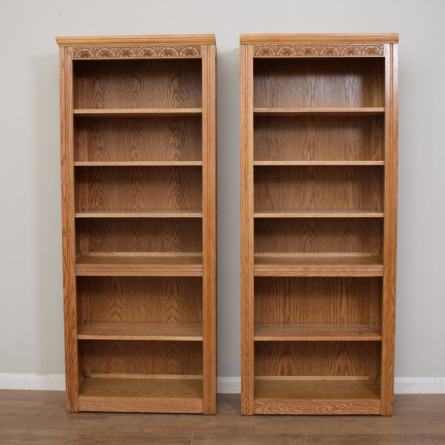 Pair of Oak Bookcases