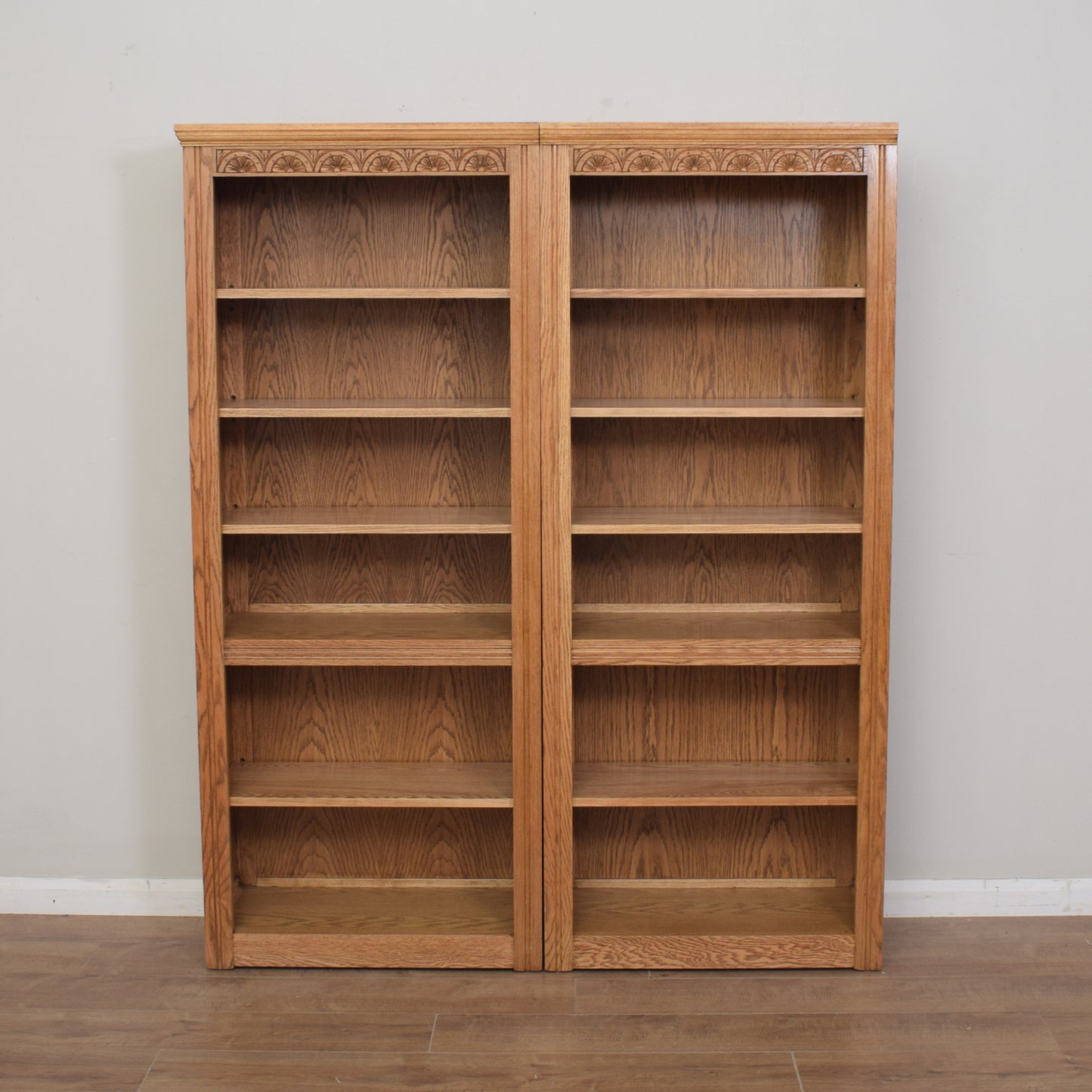 Pair of Oak Bookcases