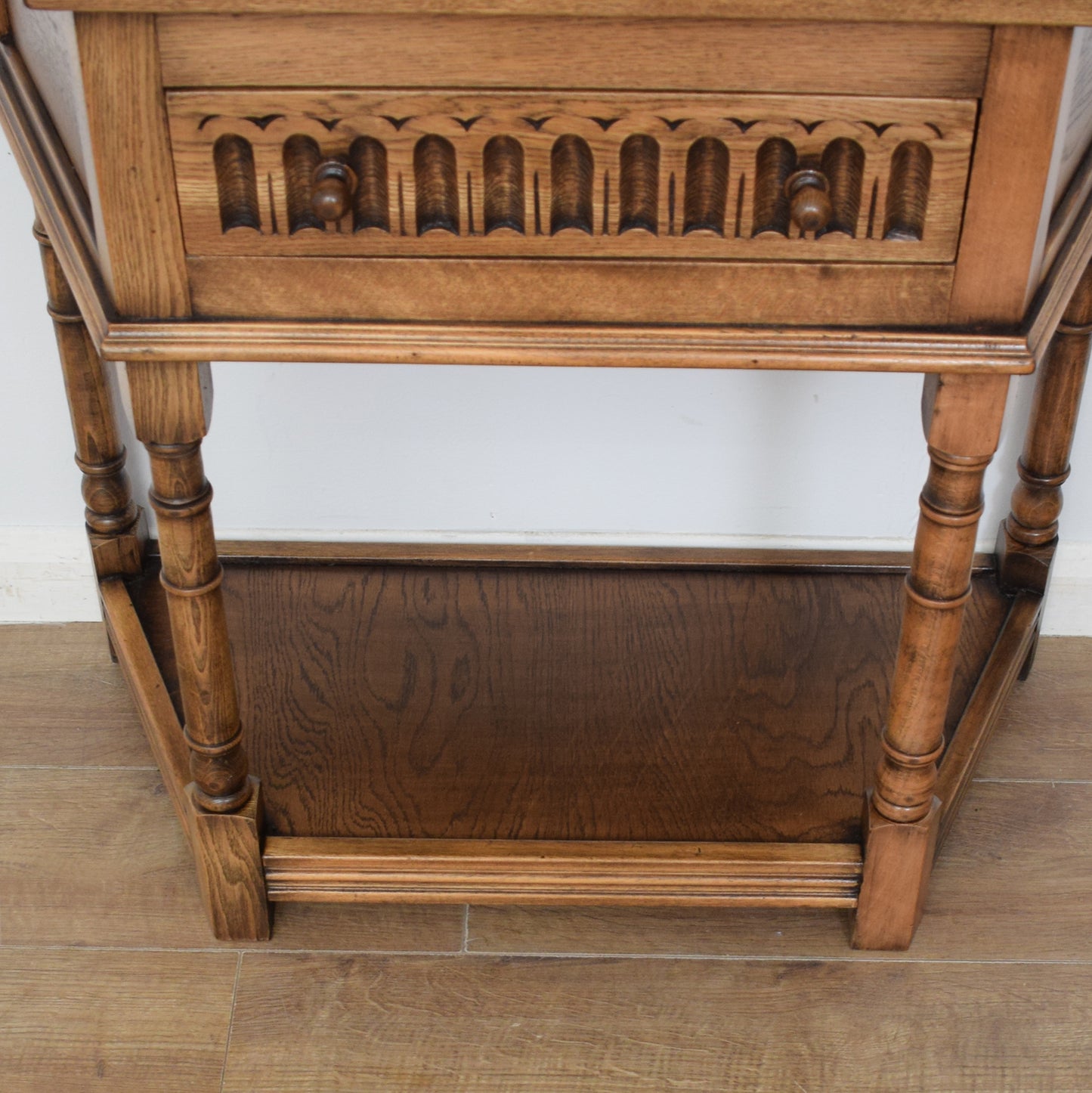 Restored Oak Hall Table