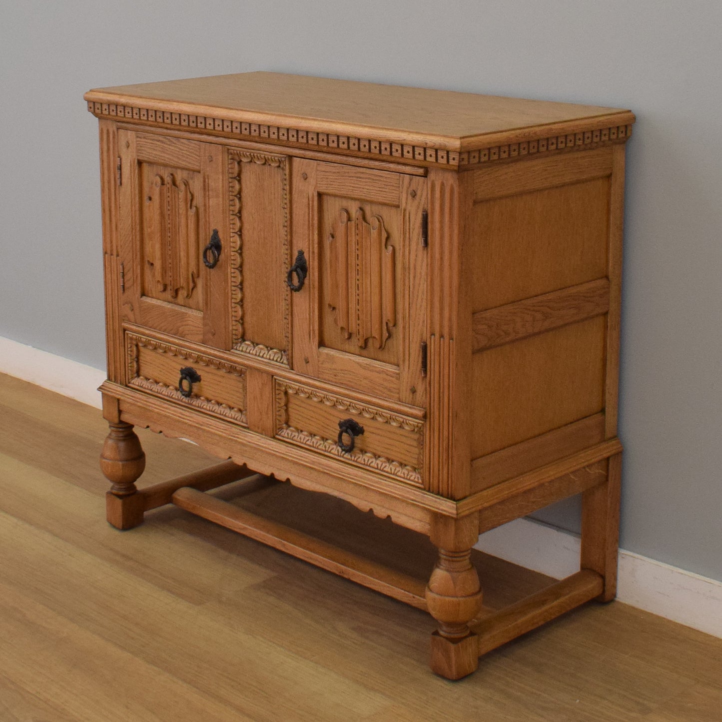 Carved Linenfold Sideboard