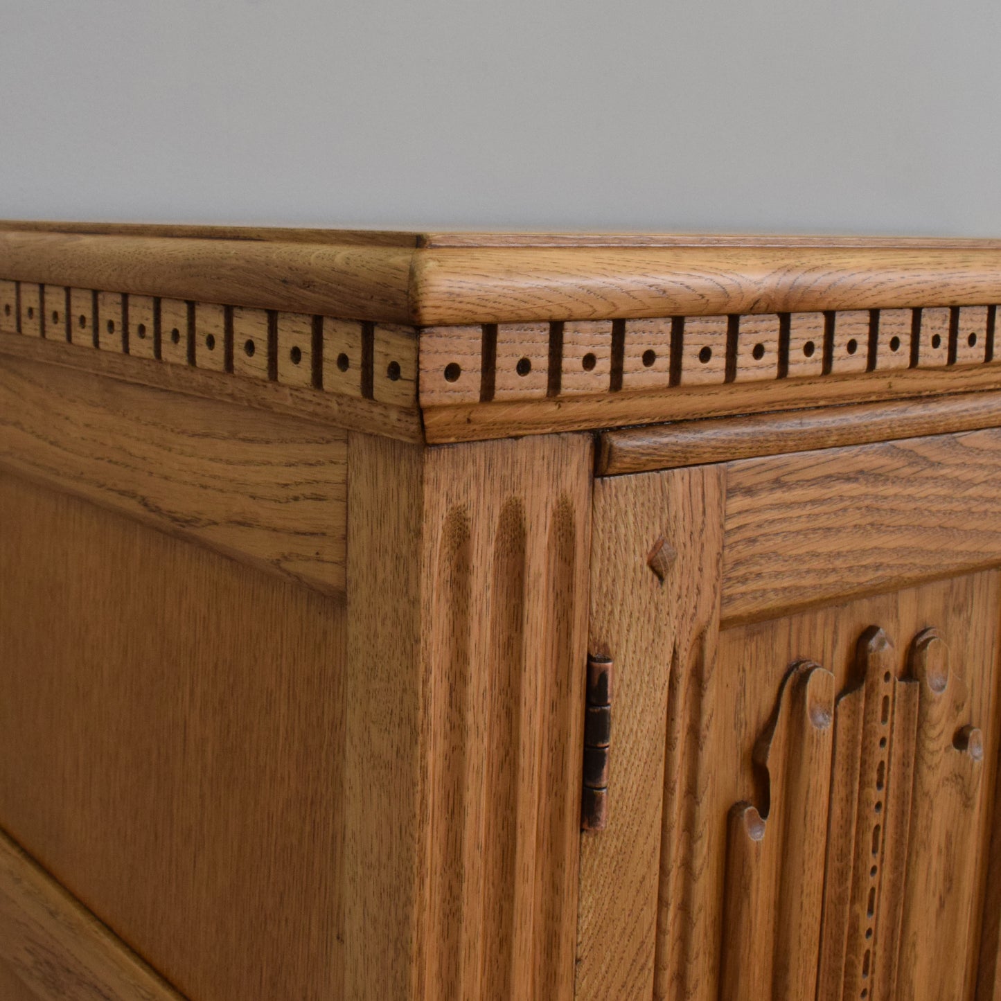 Carved Linenfold Sideboard