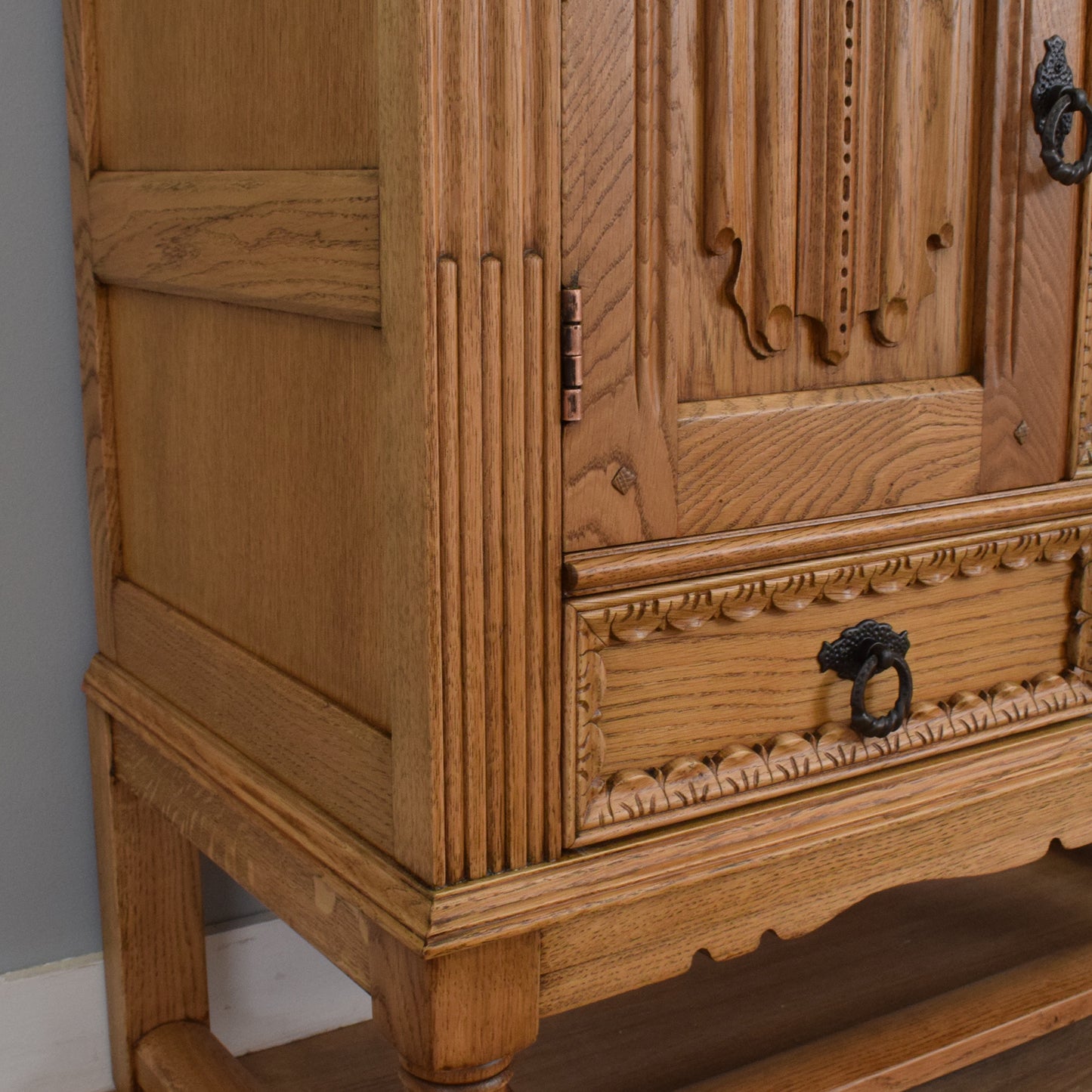 Carved Linenfold Sideboard