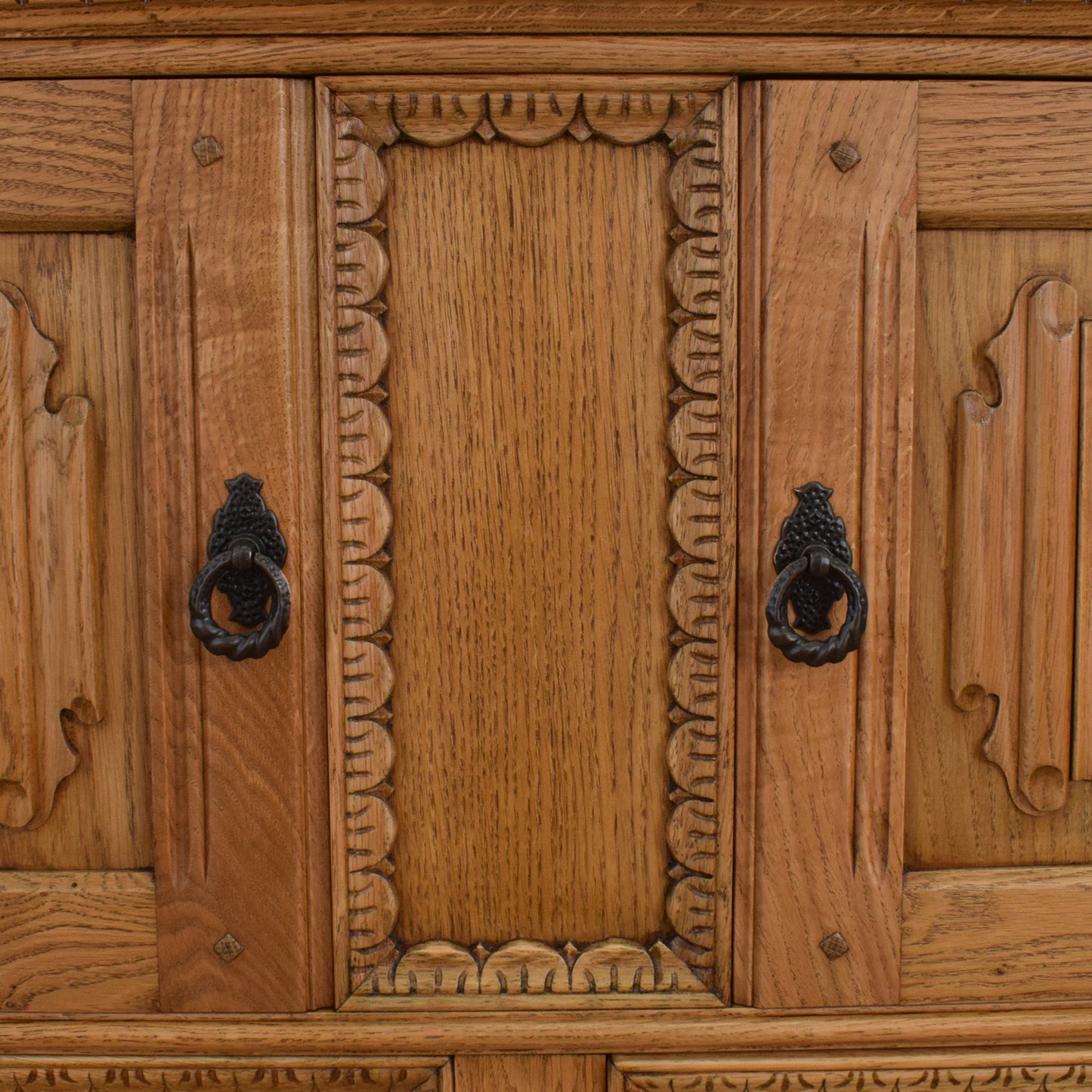 Carved Linenfold Sideboard