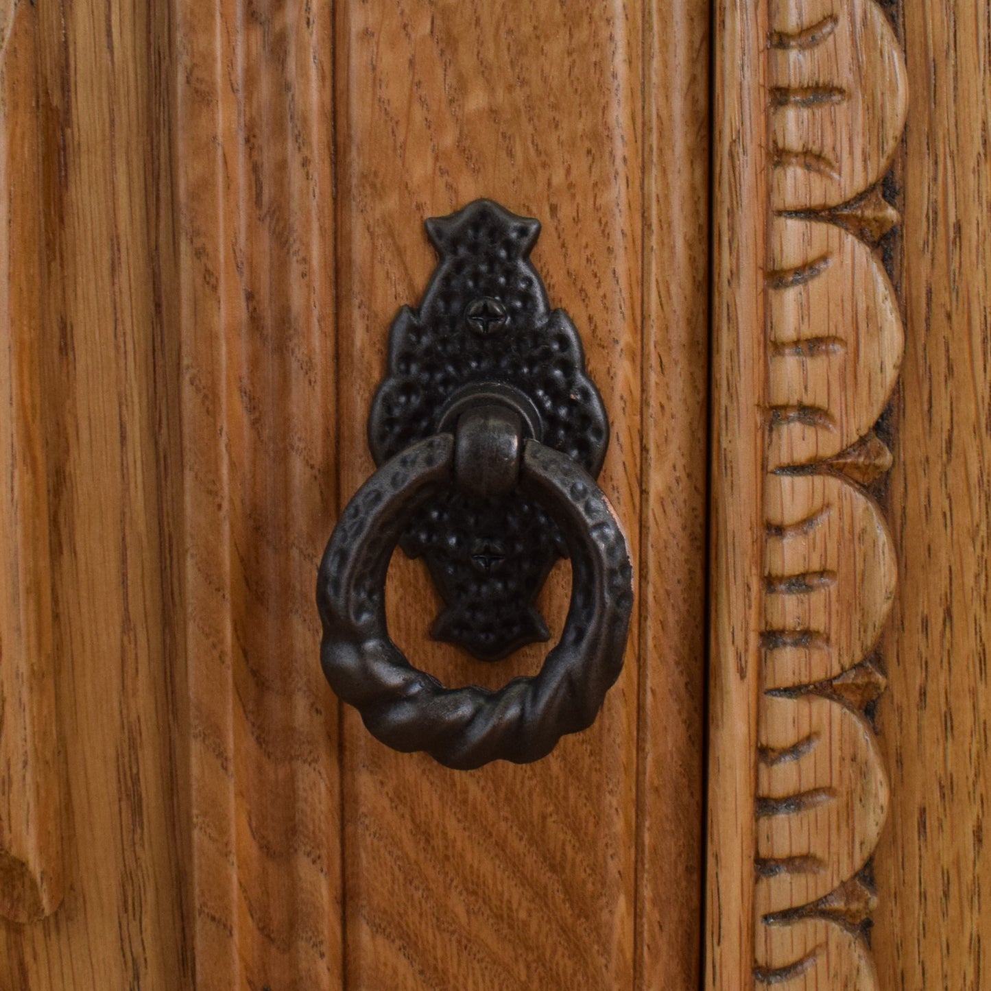 Carved Linenfold Sideboard