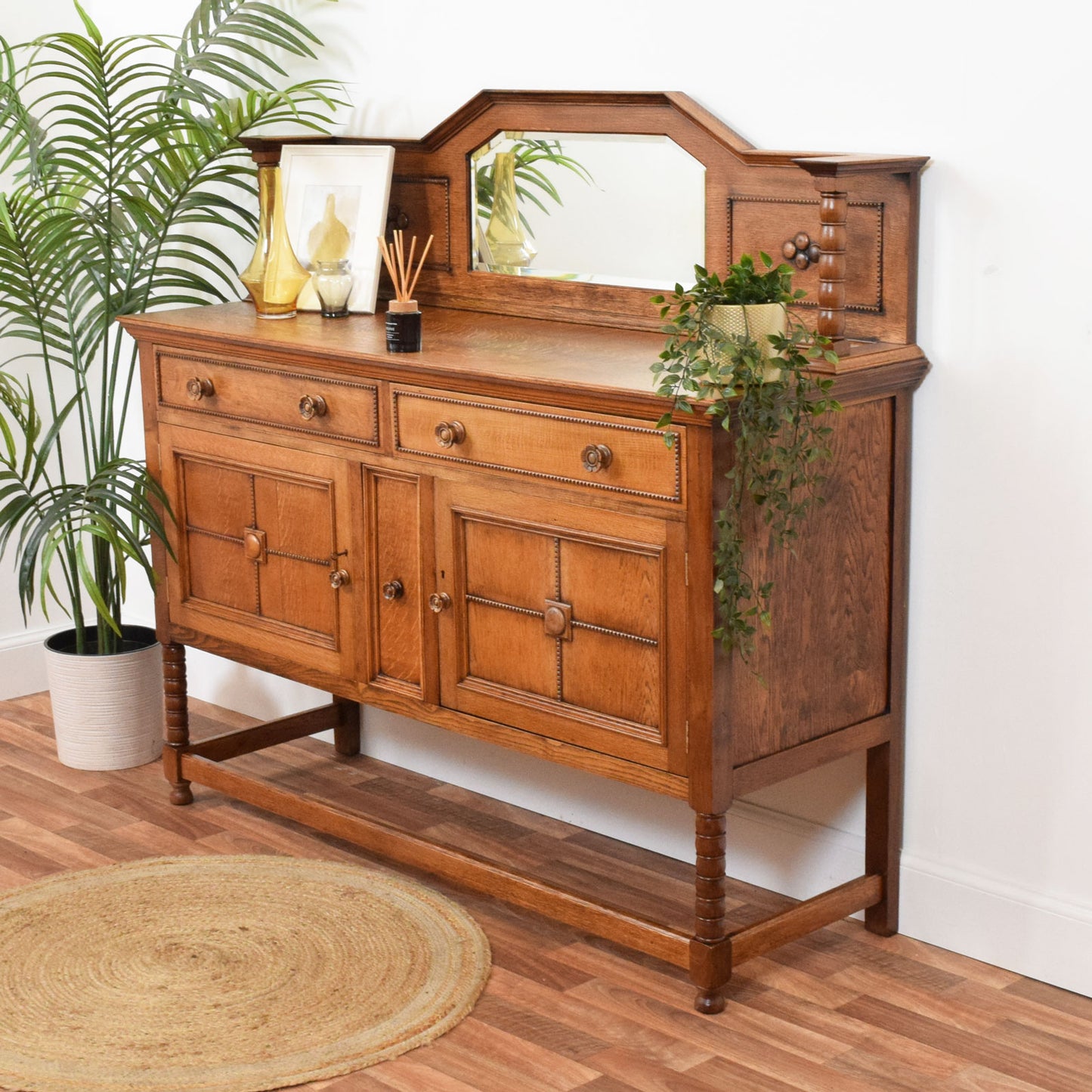 Restored Mirrored Sideboard