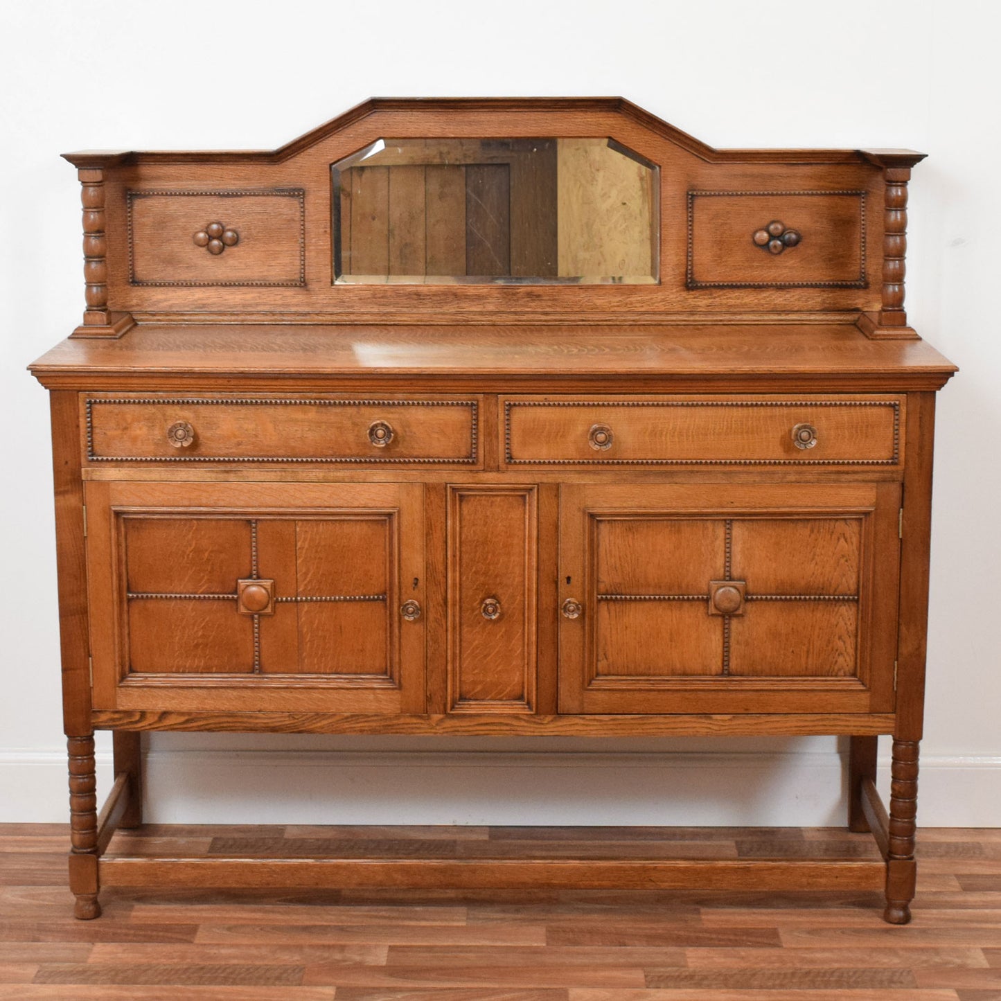 Restored Mirrored Sideboard