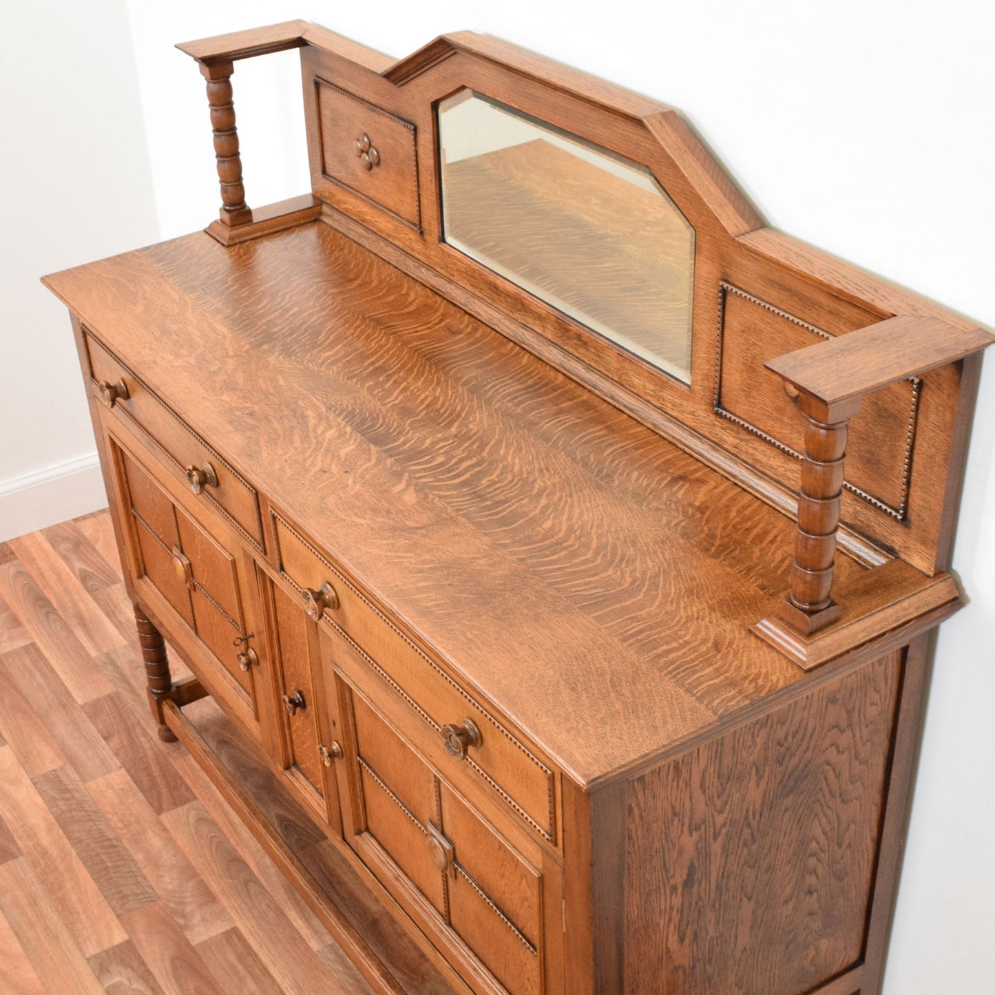 Restored Mirrored Sideboard