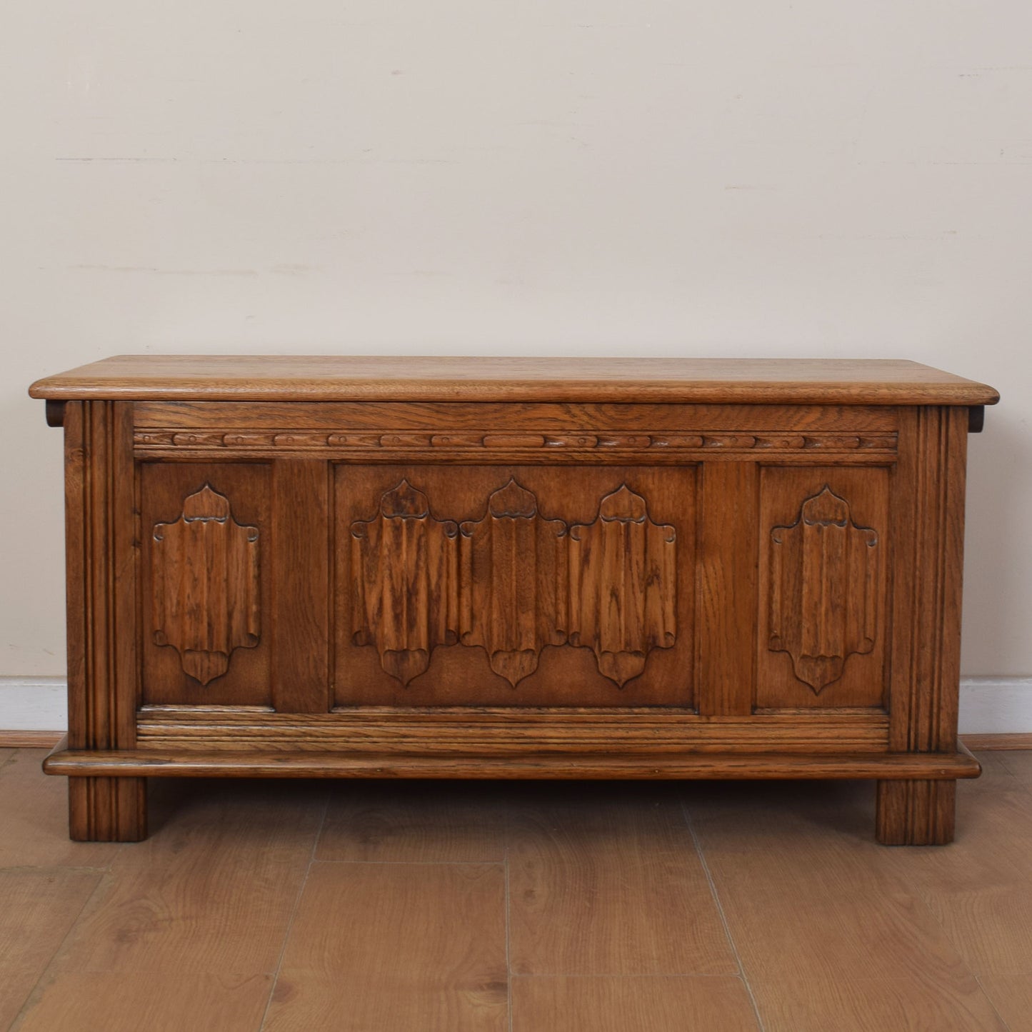 Restored Old Charm Oak Blanket Box