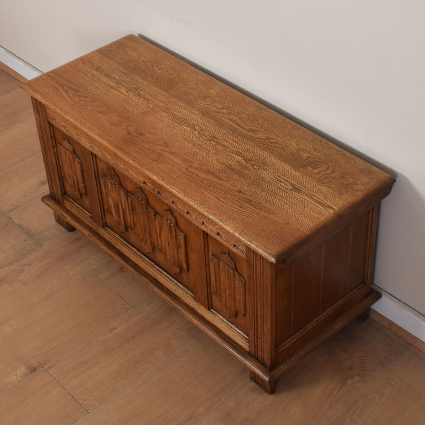 Restored Old Charm Oak Blanket Box