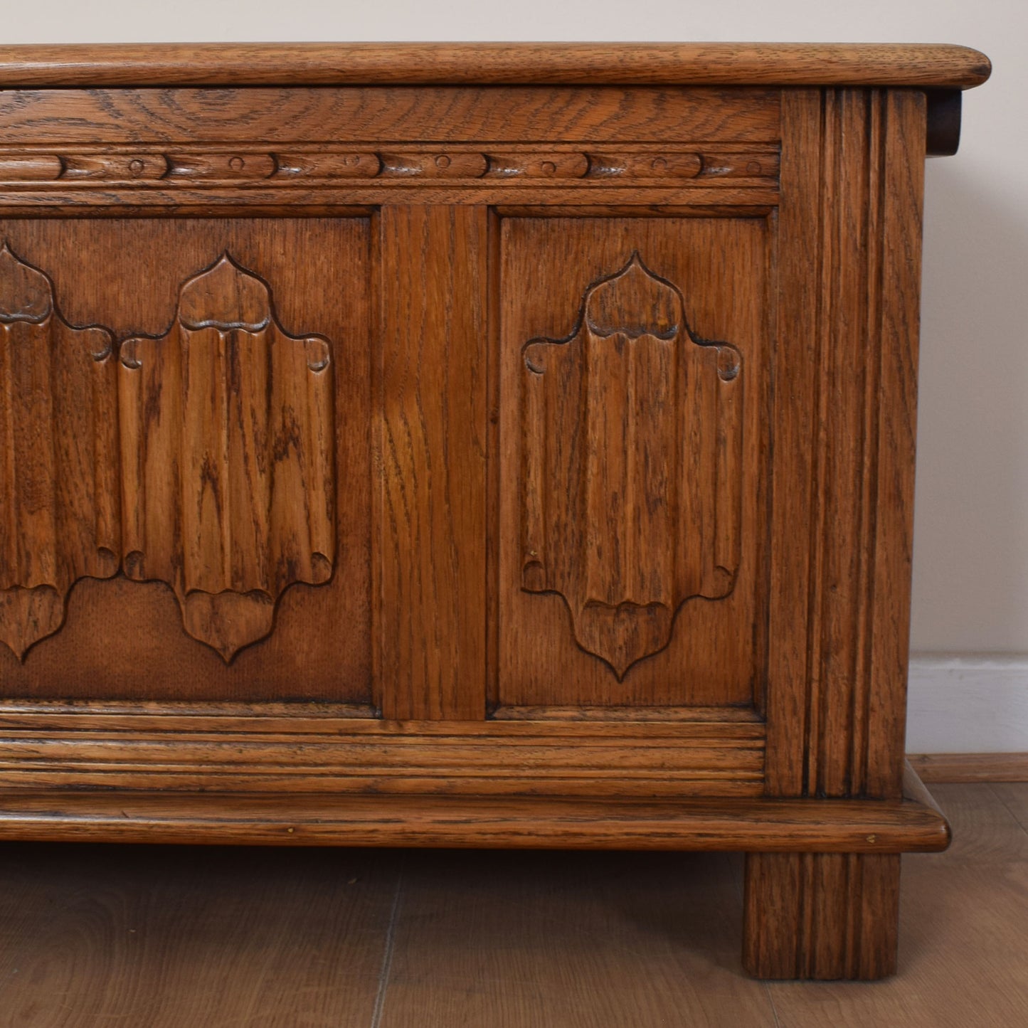Restored Old Charm Oak Blanket Box