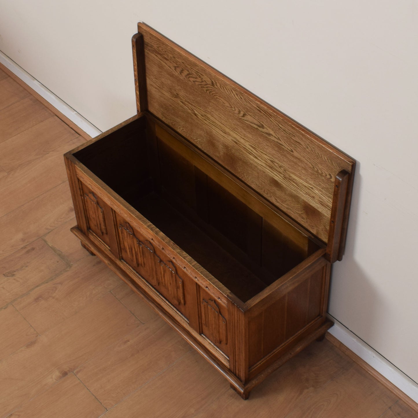 Restored Old Charm Oak Blanket Box