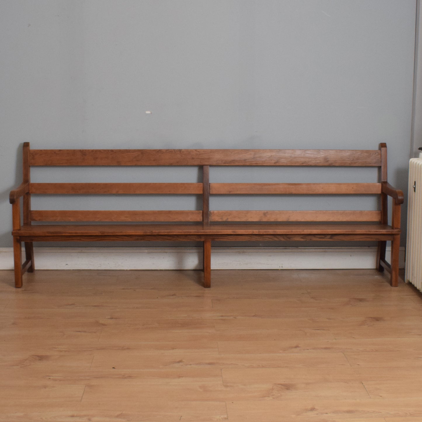 Large Restored Pine Bench