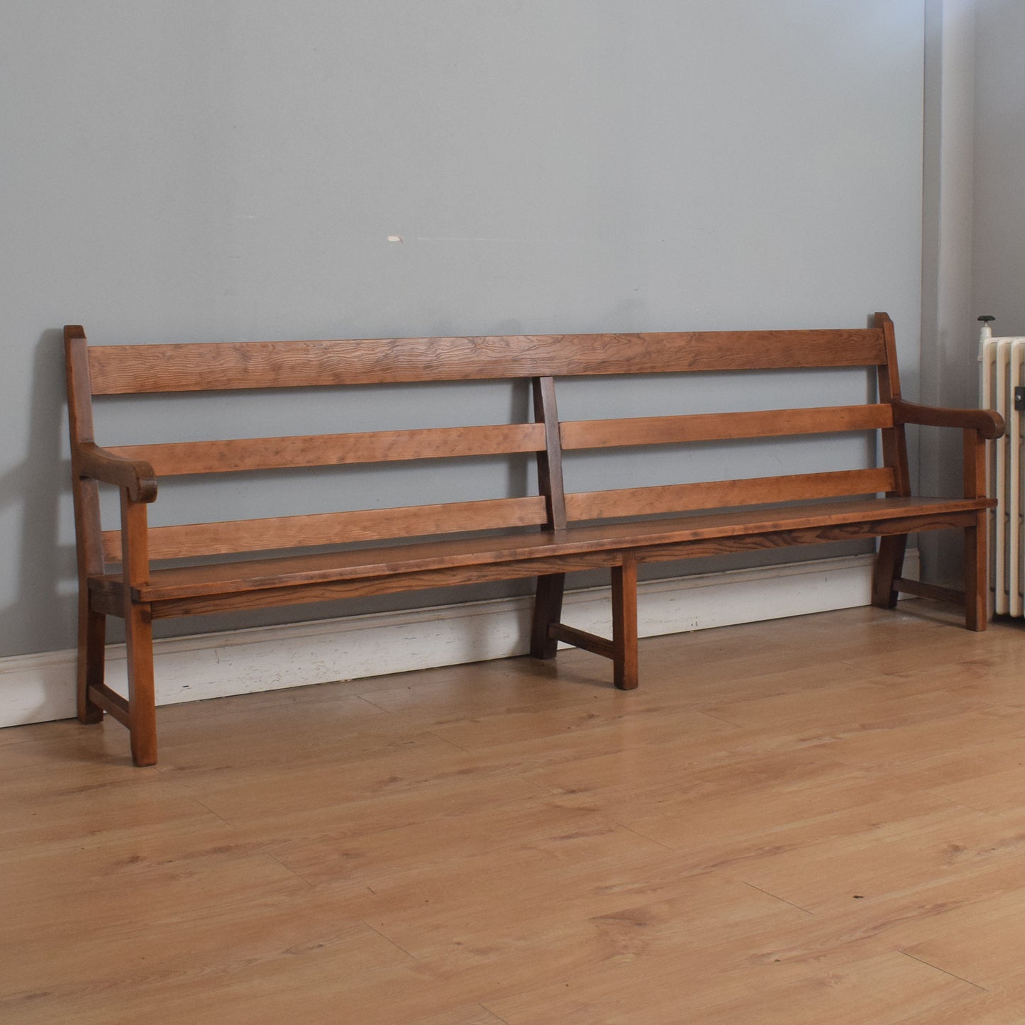 Large Restored Pine Bench