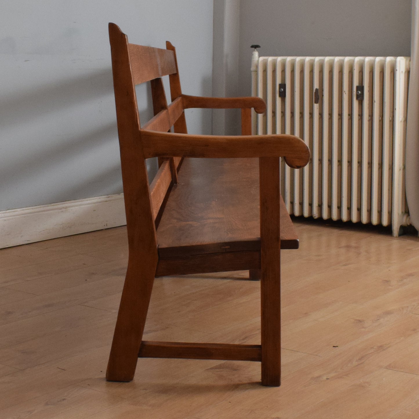 Large Restored Pine Bench