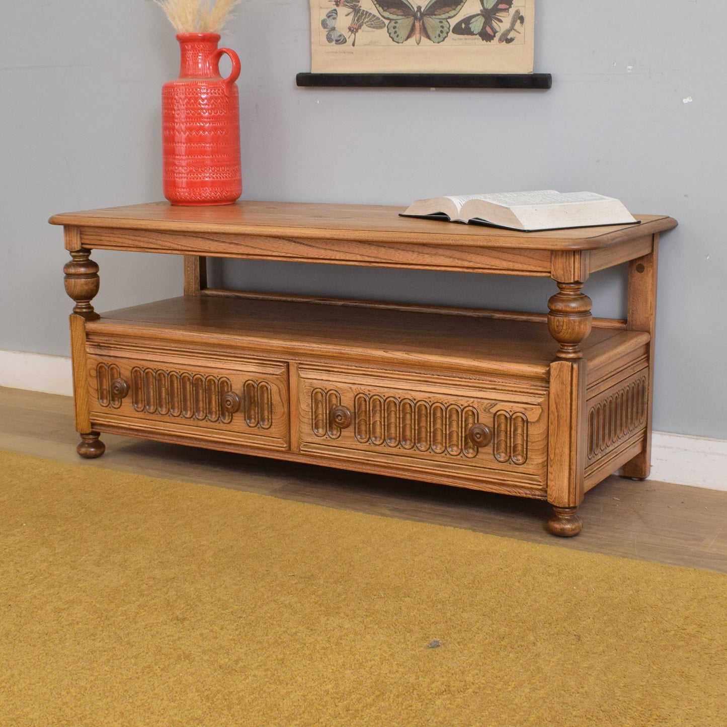 Vintage Ercol 'Warwick' TV Cabinet