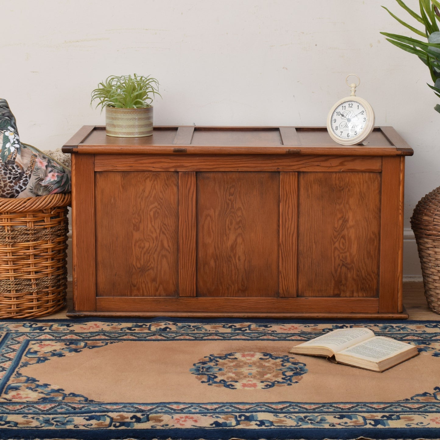 Oak Blanket Box