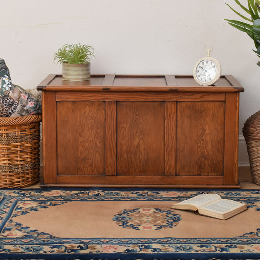 Oak Blanket Box