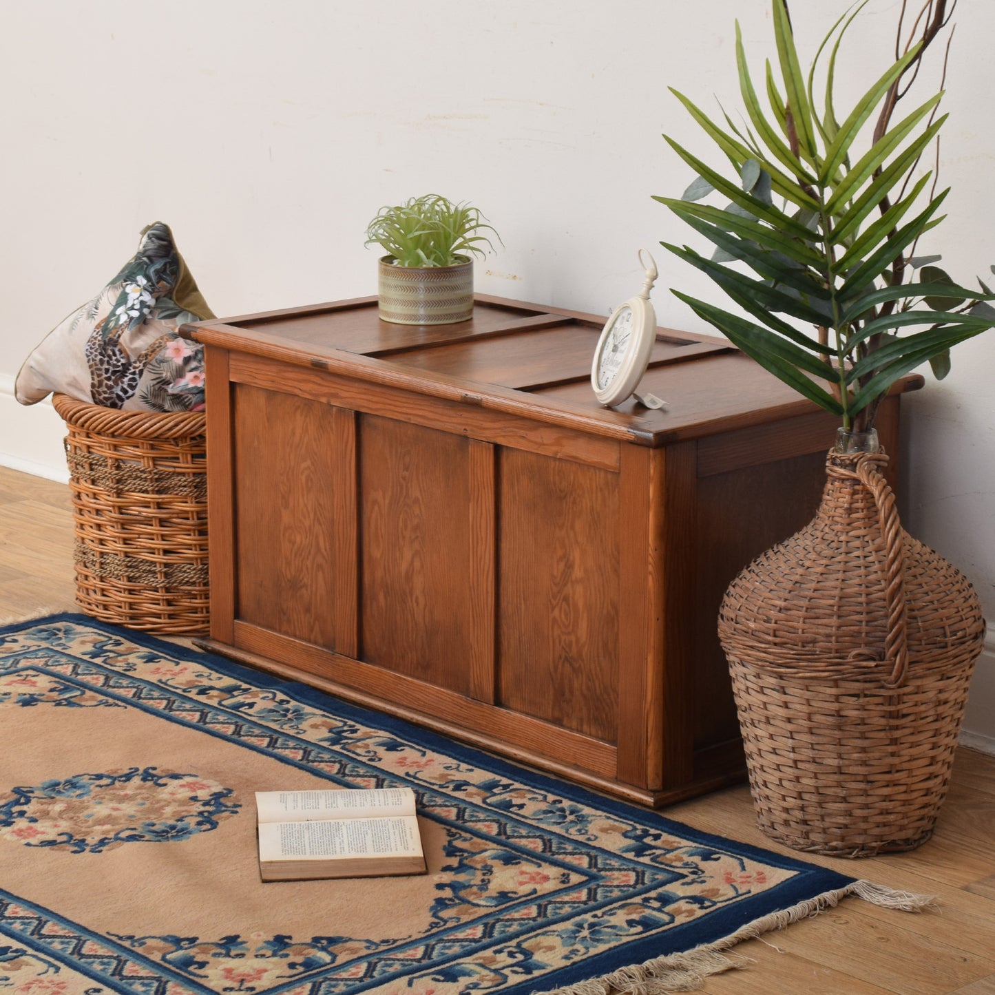 Oak Blanket Box