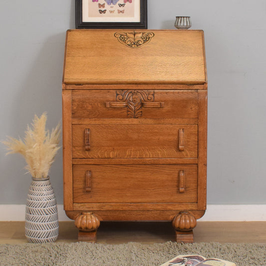 Oak Art-Deco Writing Bureau