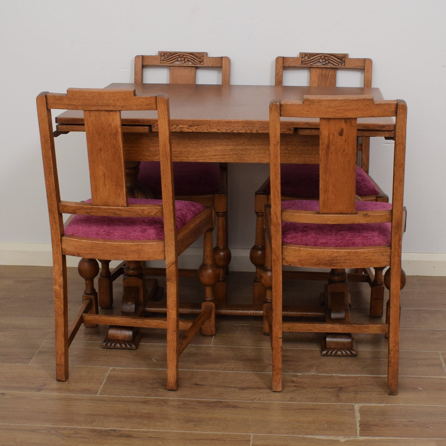 Draw Leaf Table & Four Chairs