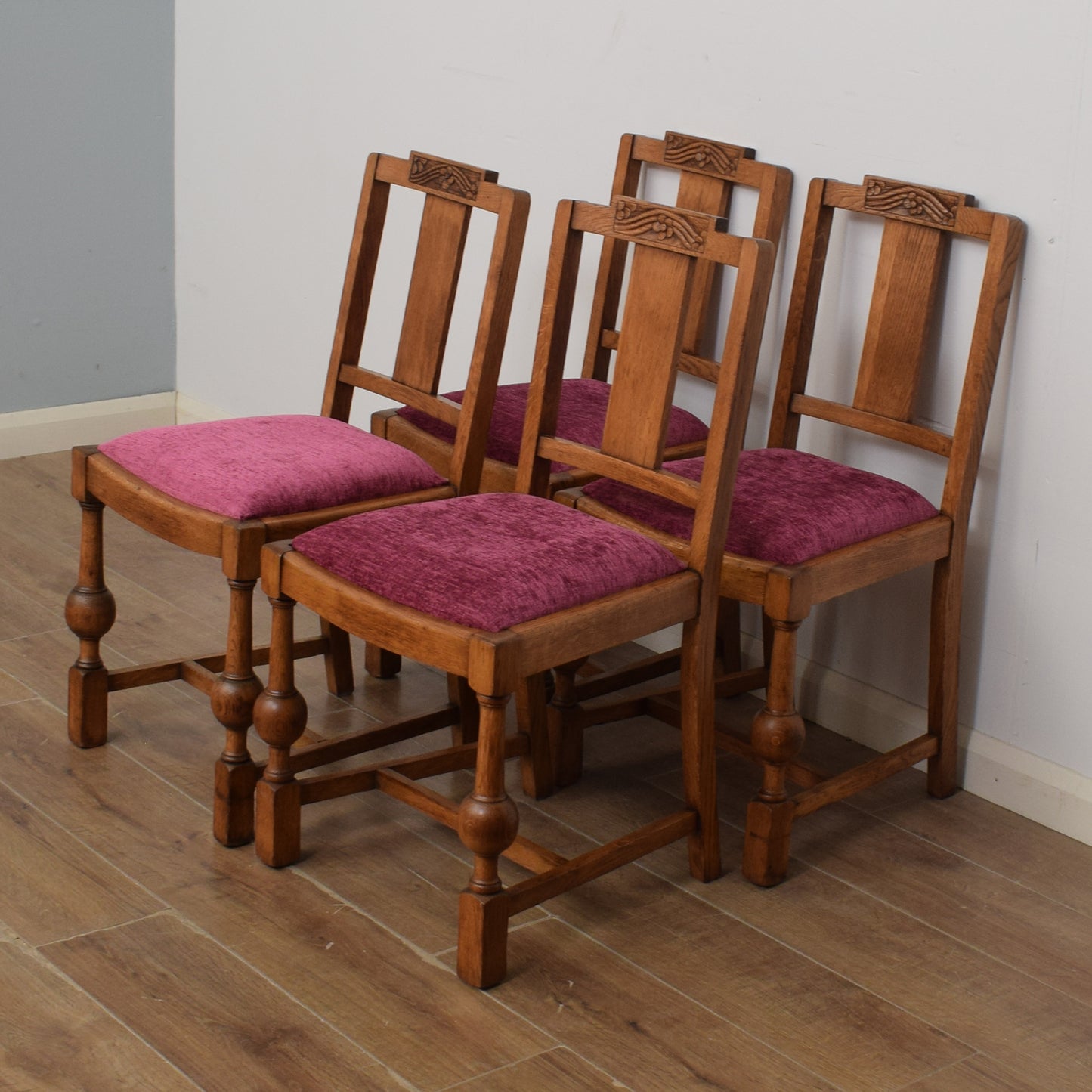 Draw Leaf Table & Four Chairs