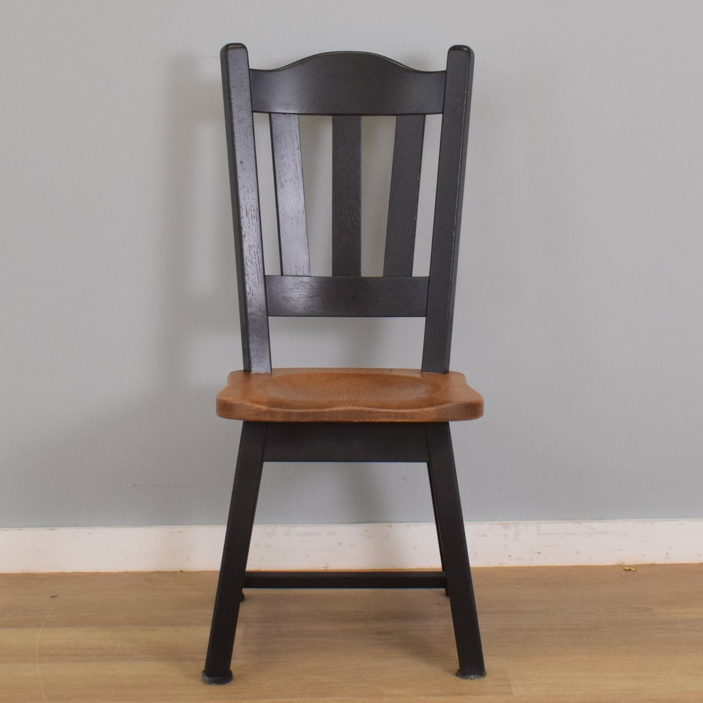 Painted Oak Table and Four Chairs