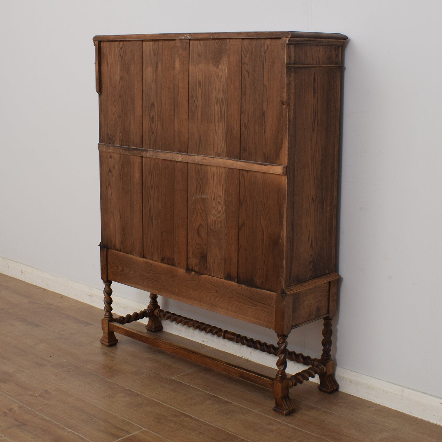 Carved Oak Glazed Cabinet
