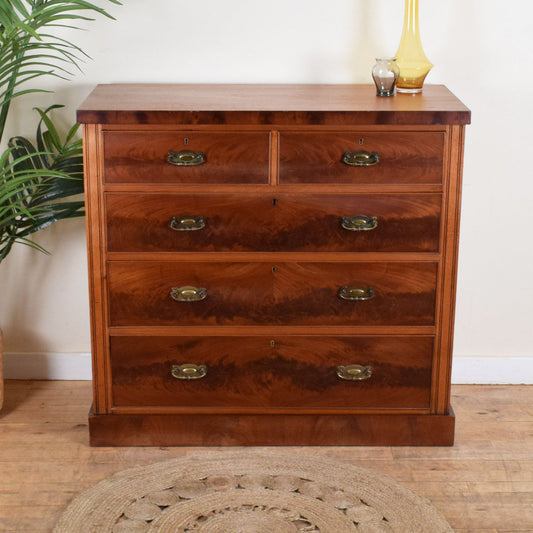 Flamed Mahogany Chest of Drawers