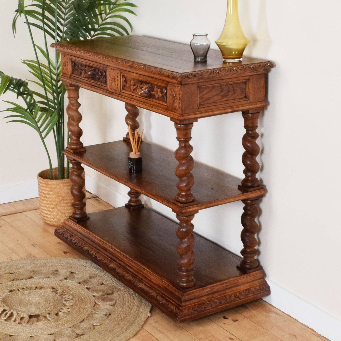 Carved Barley Twist  Sideboard