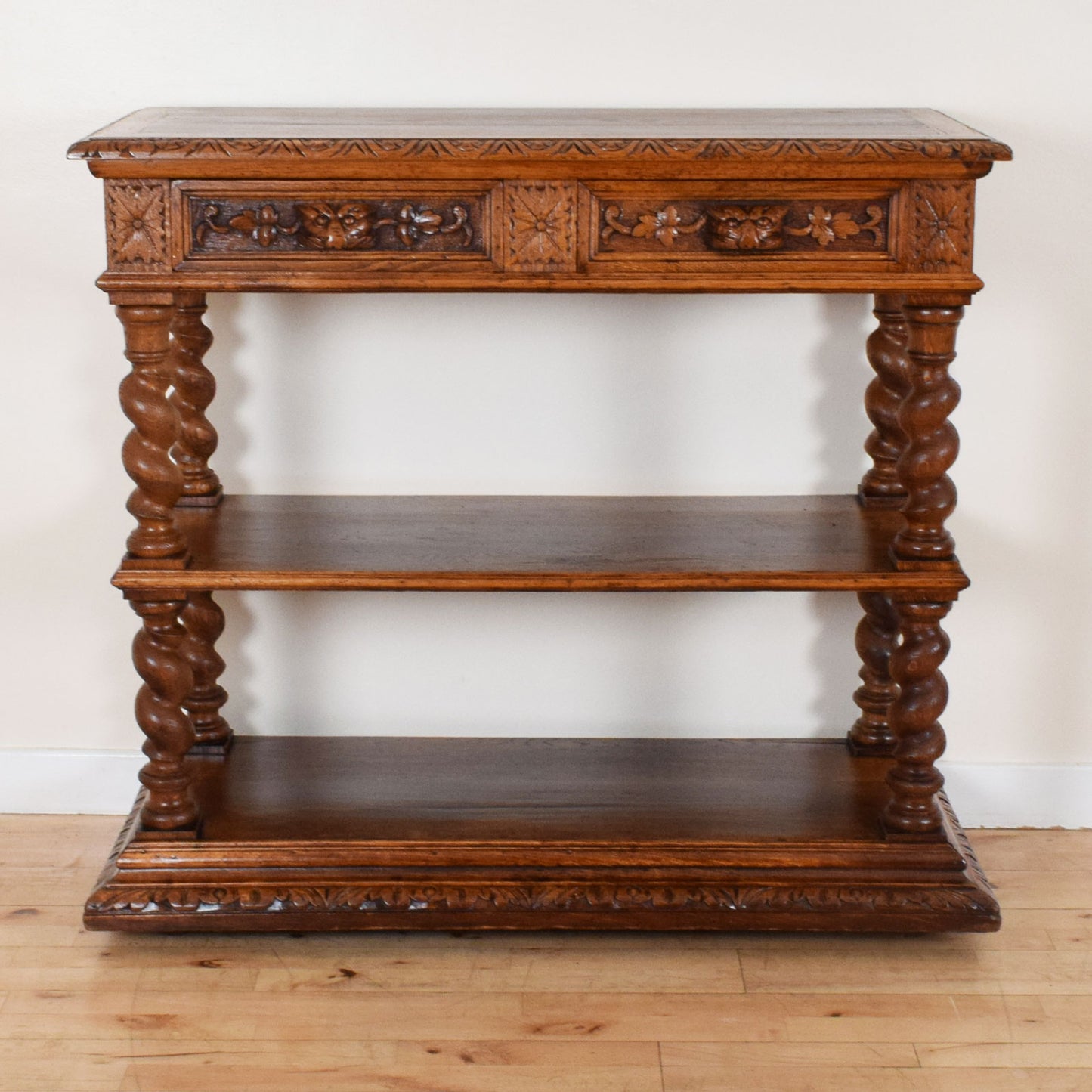 Carved Barley Twist  Sideboard