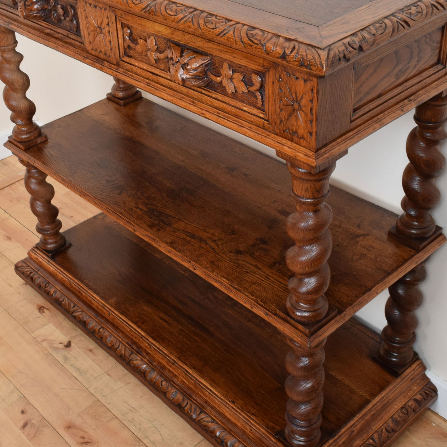 Carved Barley Twist  Sideboard