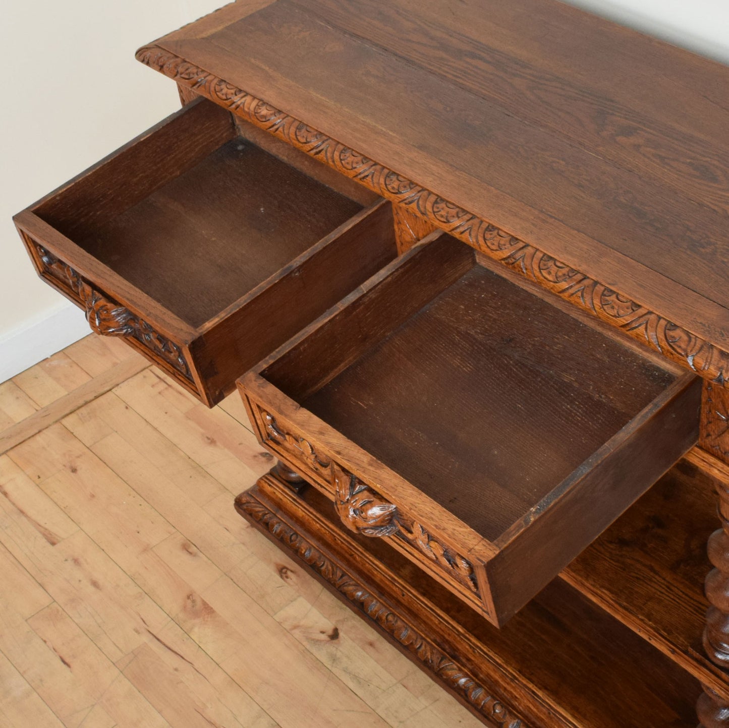 Carved Barley Twist  Sideboard