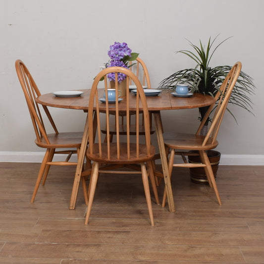 Ercol Table & Four Chairs