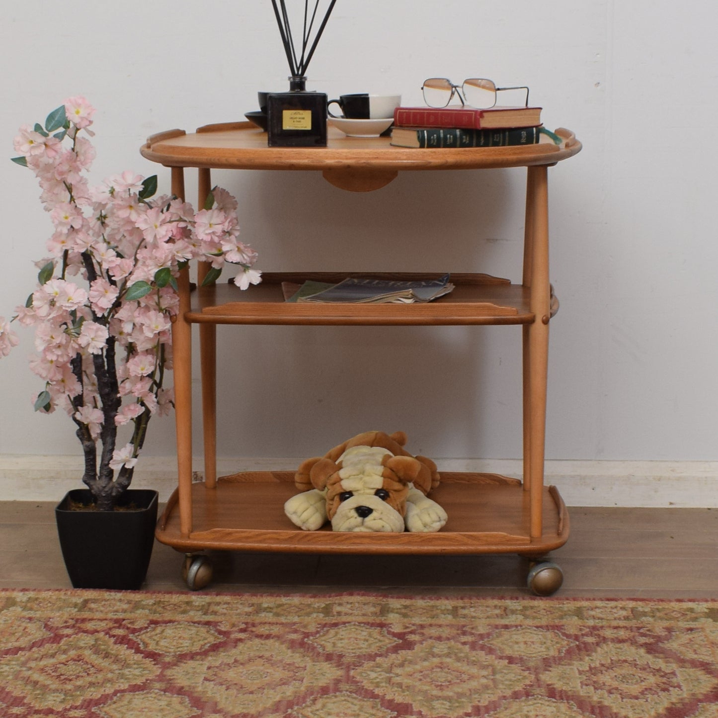 Ercol Drop-Leaf Tea Trolley