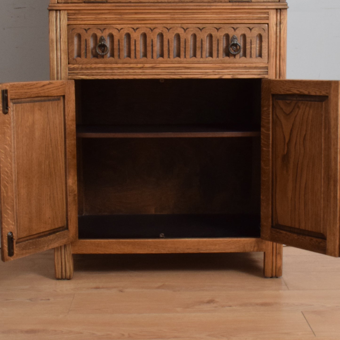 Jaycee Oak Drinks Cabinet