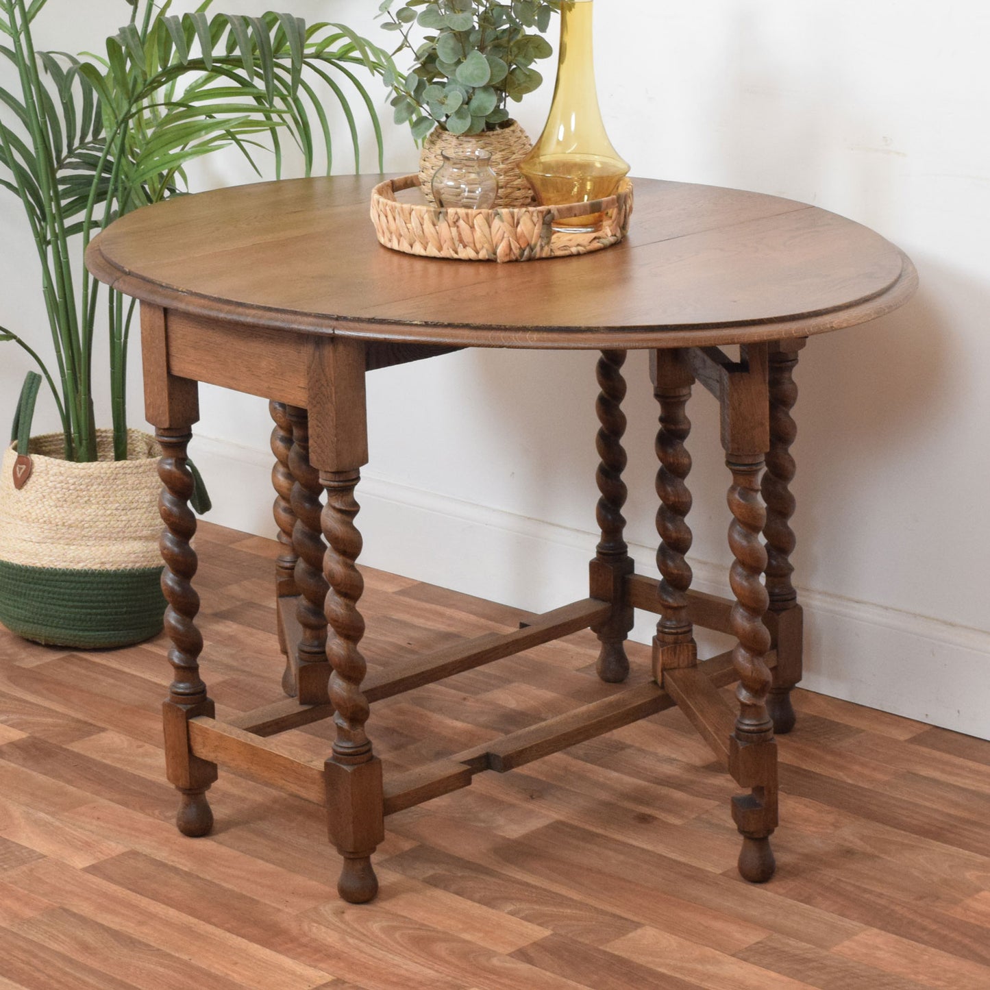 Barley Twist Drop Leaf Table