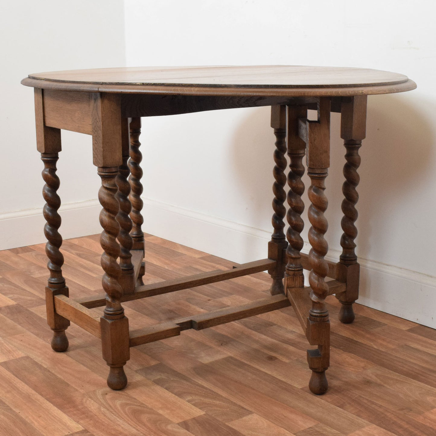 Barley Twist Drop Leaf Table