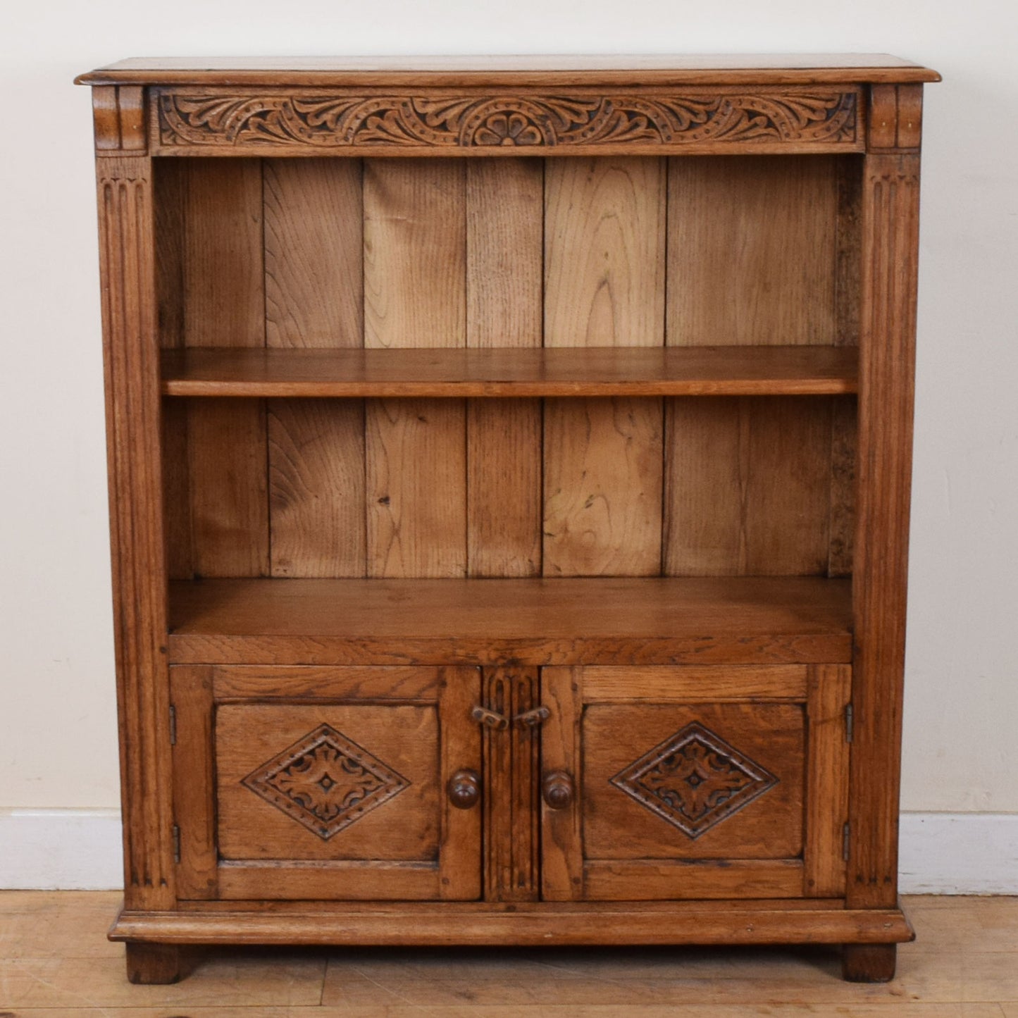 Carved Oak Bookcase