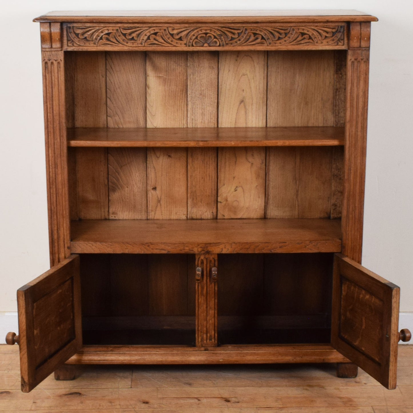 Carved Oak Bookcase