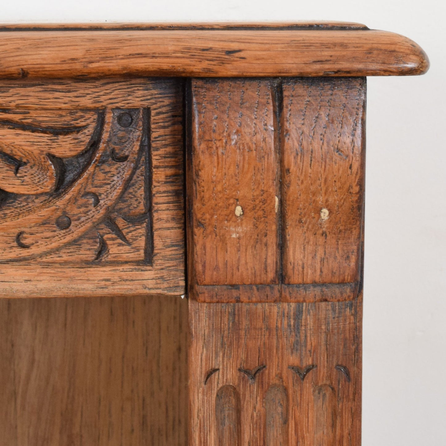 Carved Oak Bookcase