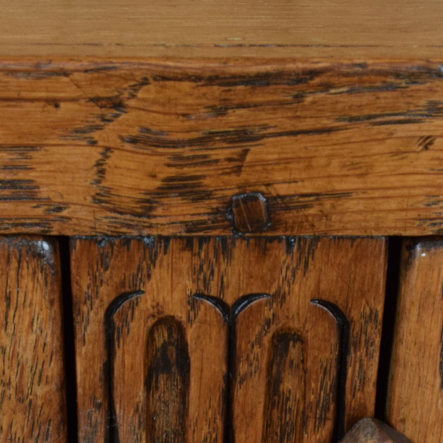 Carved Oak Bookcase