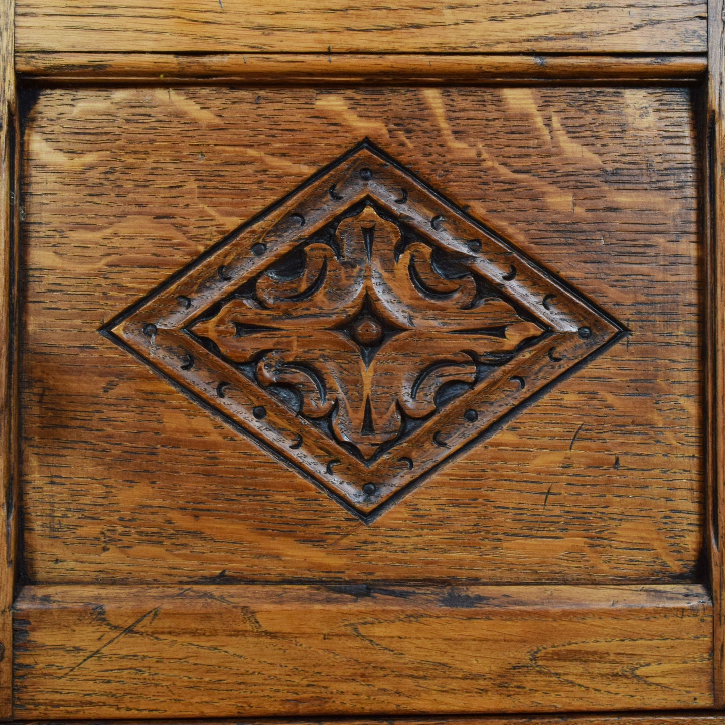 Carved Oak Bookcase