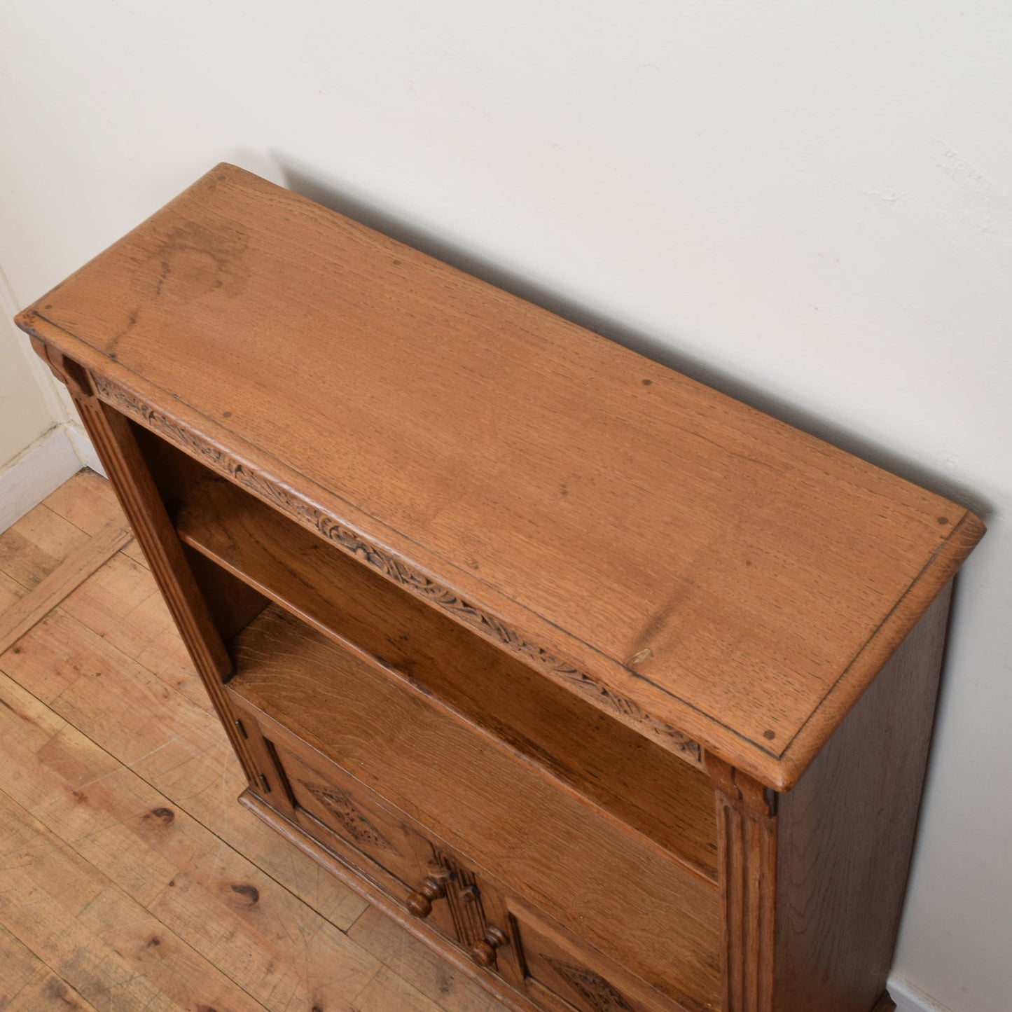 Carved Oak Bookcase