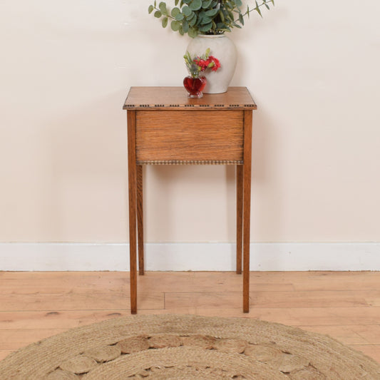 Restored Oak Sewing Box