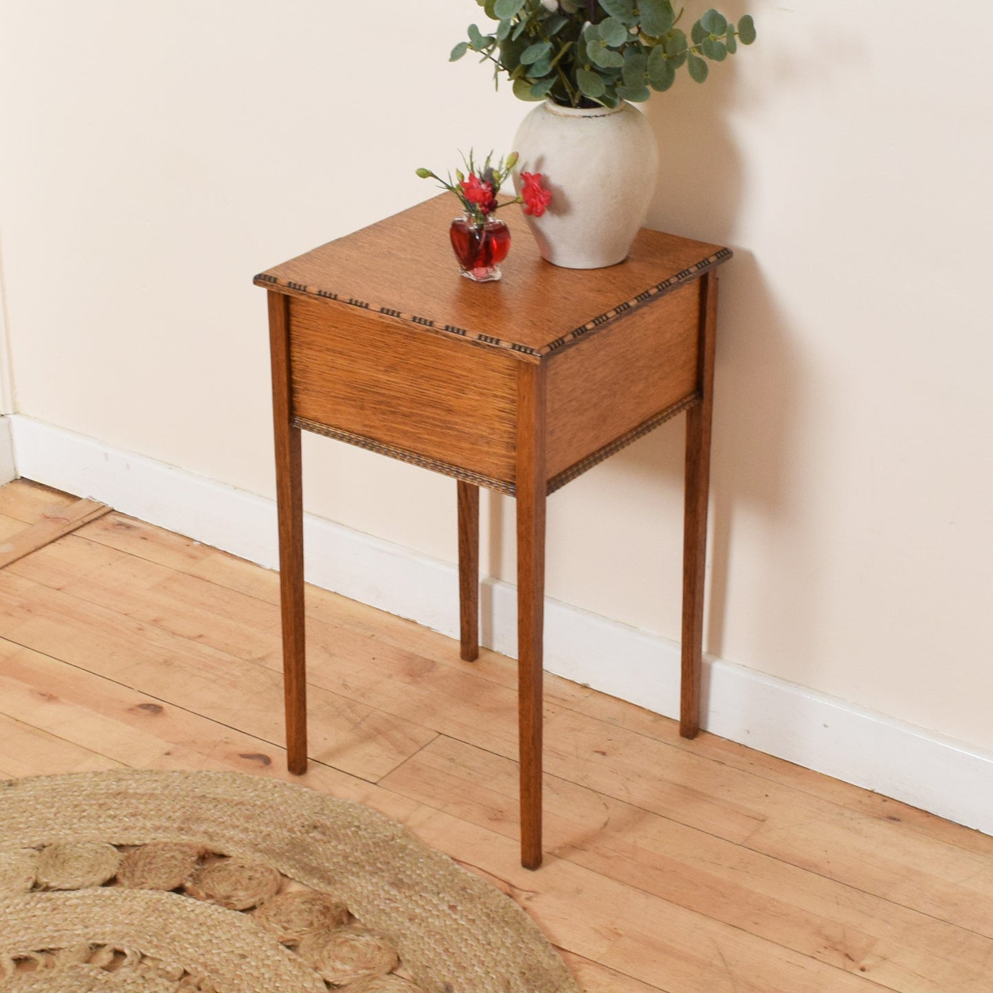 Restored Oak Sewing Box