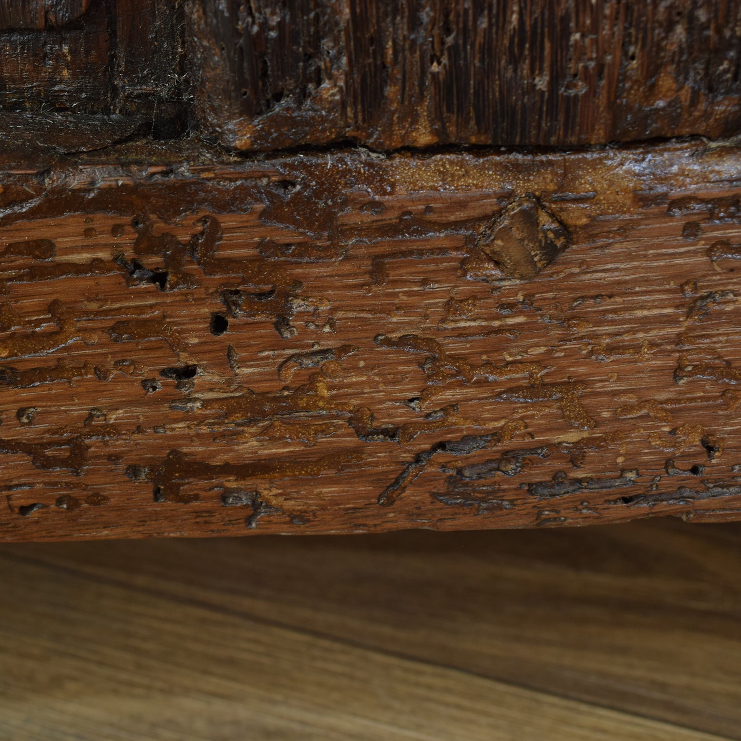 Solid Oak Antique Settle